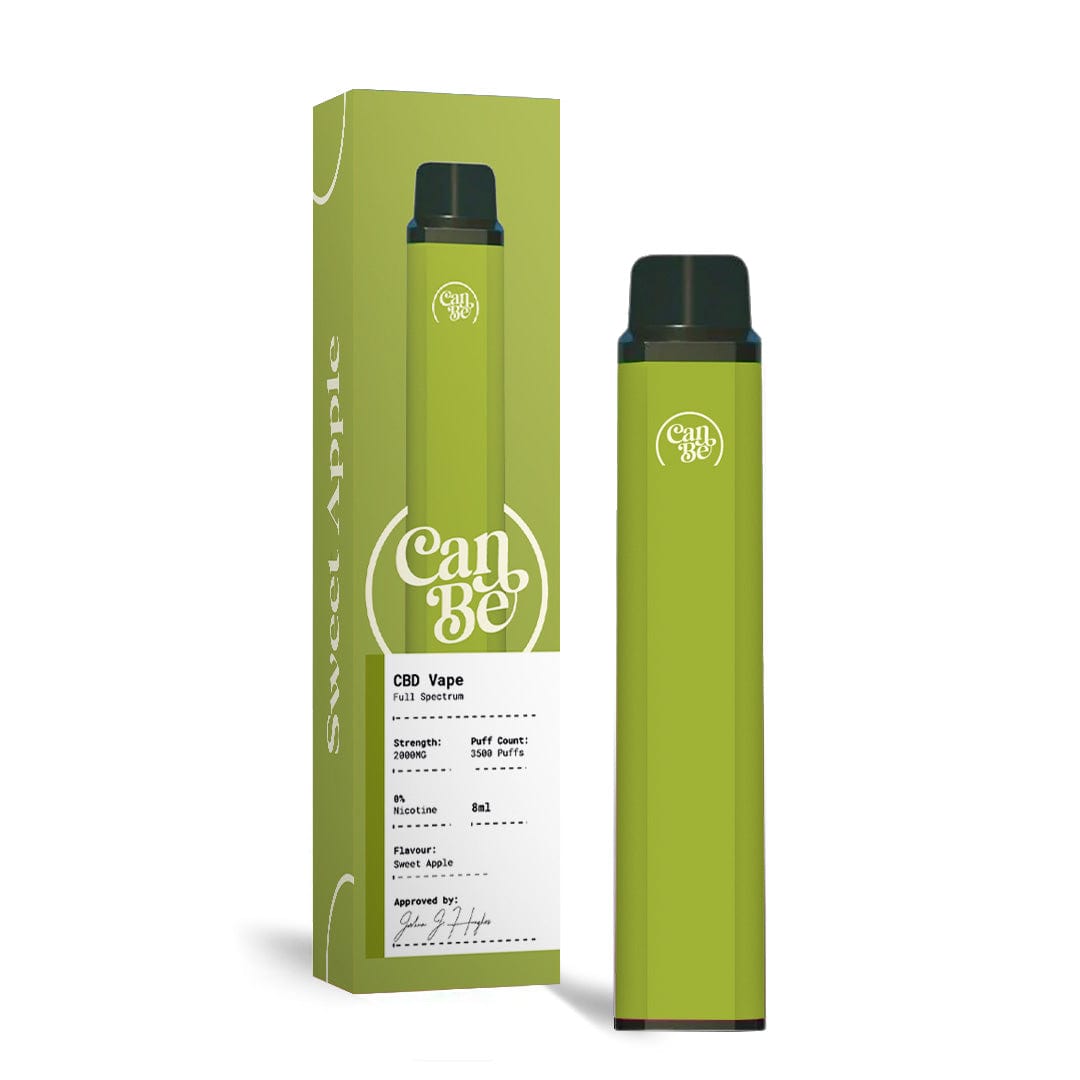 CanBe CBD Products Sweet Apple CanBe CBD 2000mg Disposable Vape Device 3500 Puffs