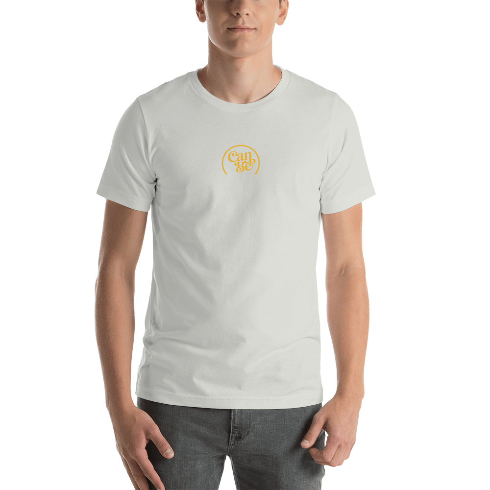 Hemprove UK Silver / S Unisex CanBe CBD Centre Crest t-shirt